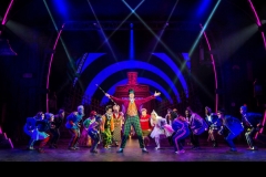 Cody Garcia as Willy Wonka and company.
Roald Dahl’s Charlie and the Chocolate Factory. Photo Jeremy Daniel.