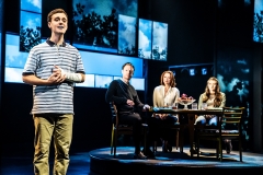 Stephen Christopher Anthony as Evan Hansen and the North American touring company of DEAR EVAN HANSEN. Photo by Matthew Murphy 2019