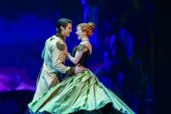 Austin Colby (Hans) and Caroline Innerbichler (Anna) in Frozen North American Tour - photo by Deen van Meer
