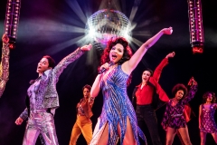 Alex Hairston (Disco Donna) and the Company of SUMMER © Matthew Murphy for MurphyMade