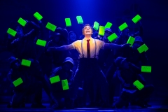 Lorenzo Pugliese as SpongeBob SquarePants and The Company of The SpongeBob Musical Photo by Jeremy Daniel
